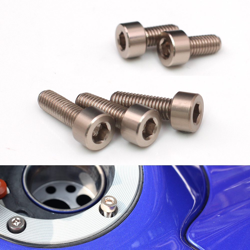 CNC Aluminum Fuel Tank Cap Bolts For Kawasaki Z750 R Z1000 ZX6R Ninja
