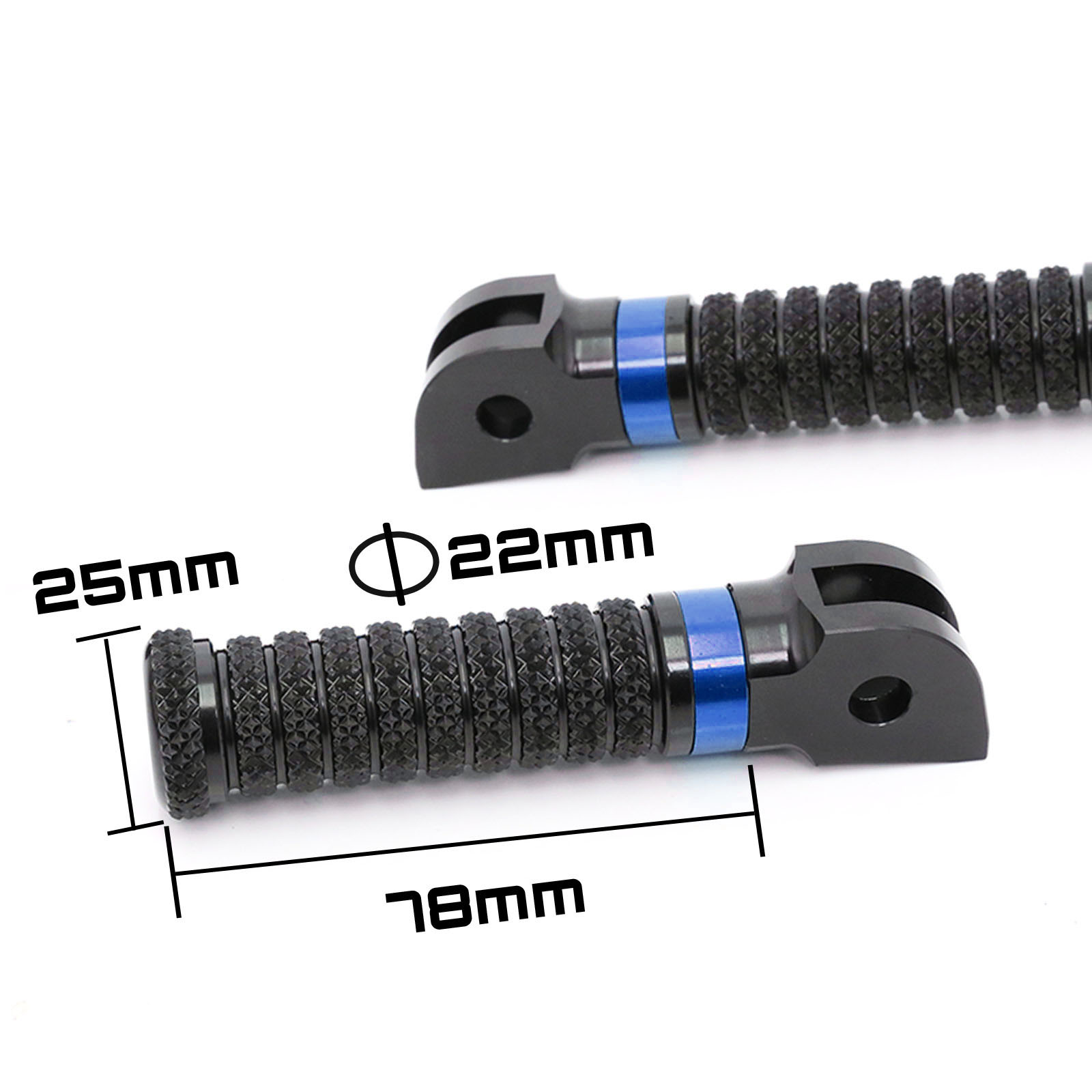 RRING Blue Anti Slip Front Foot Pegs For Triumph Tiger 800 13 14