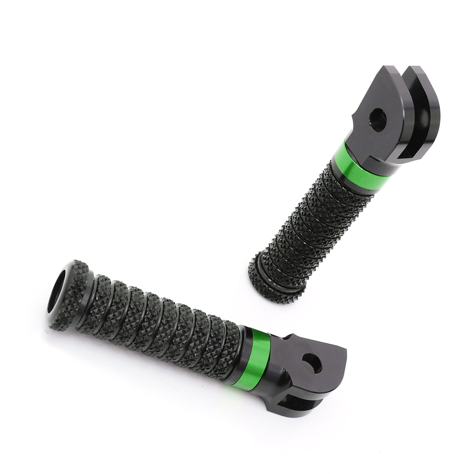   リング RRING Green Anti Slip Front Foot Pegs For ZX-12R Ninja 00 01 02 03