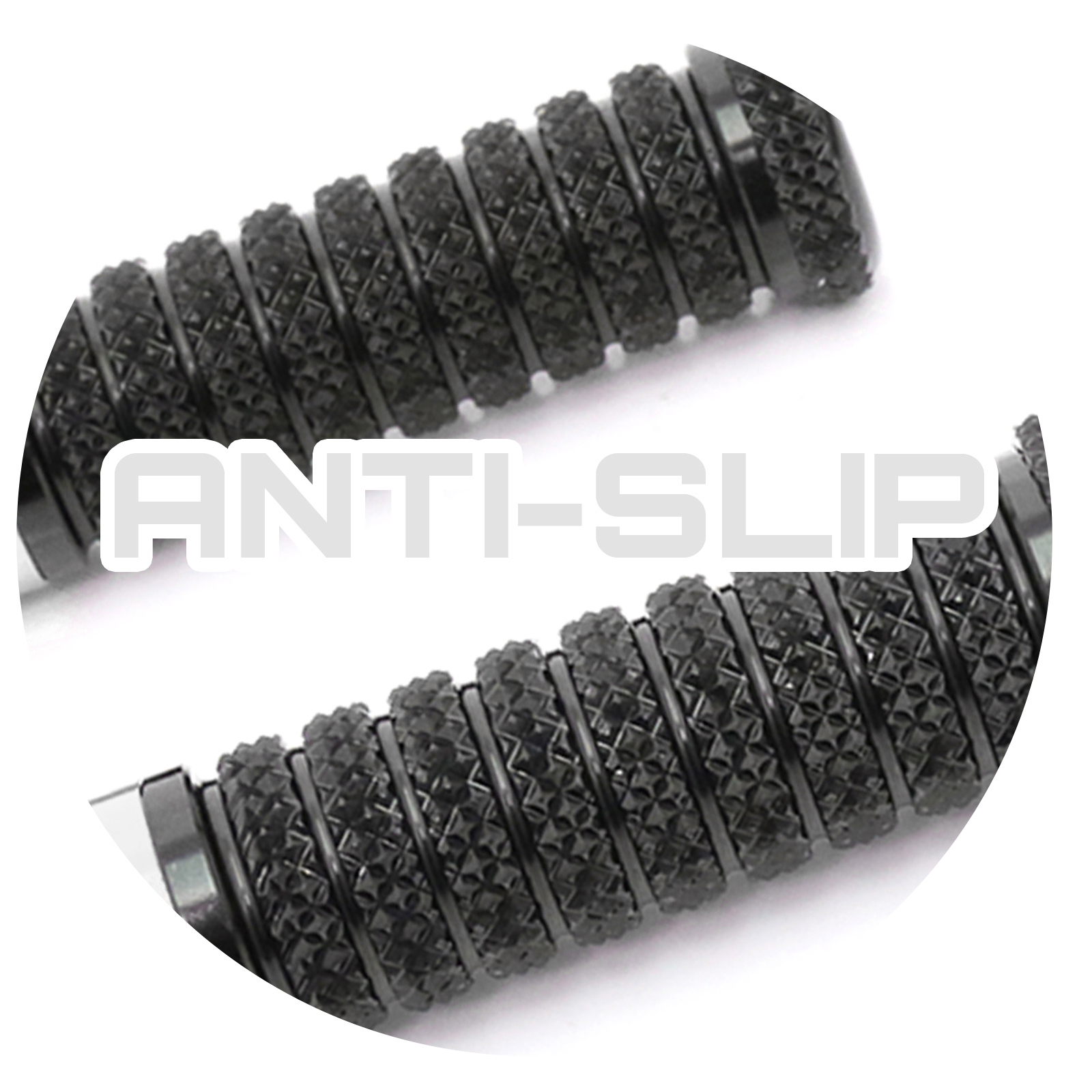   リング RRING Silver Anti Slip Front Foot Pegs For ER-6F Ninja 650R 09-12