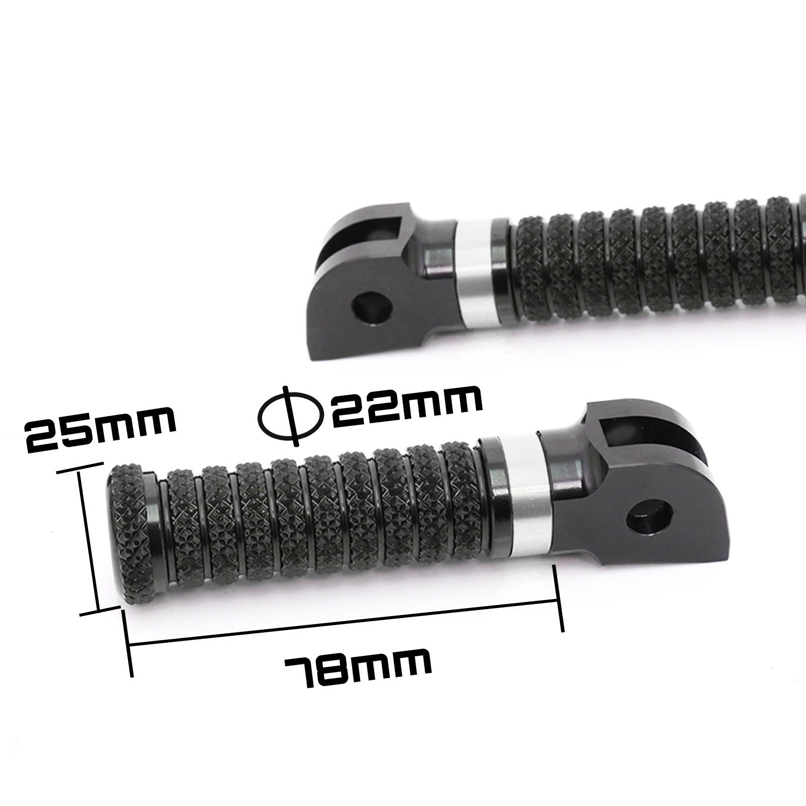 RRING Silver Front Rider Foot Pegs For ZX-6R NINJA ZX-600 95-98 99