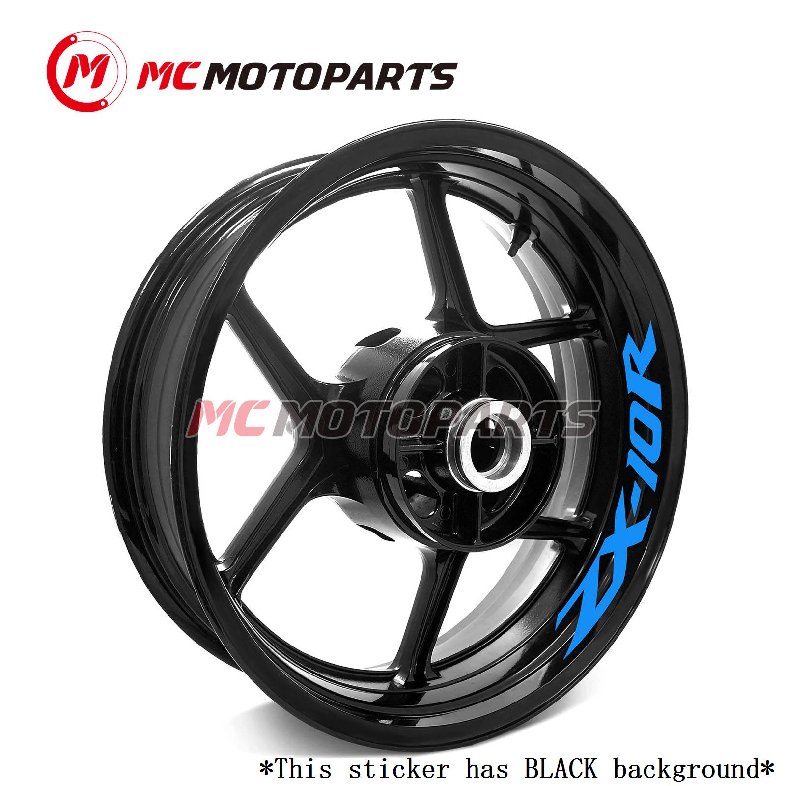 17'' Rim Wheel Decal Strip Tape Sticker For Kawasaki ZX10R Ninja